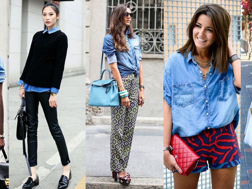 What to wear with denim shirt female - Buy and Slay