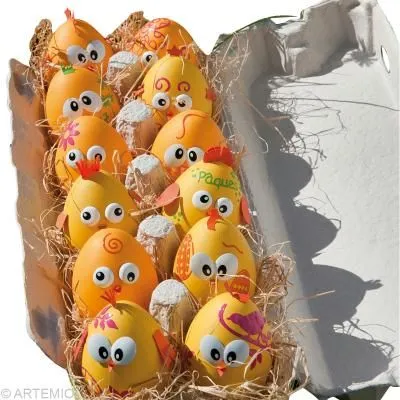 Oeufs surprises de Pâques : poussin et lapin - Tutos Pâques - 10