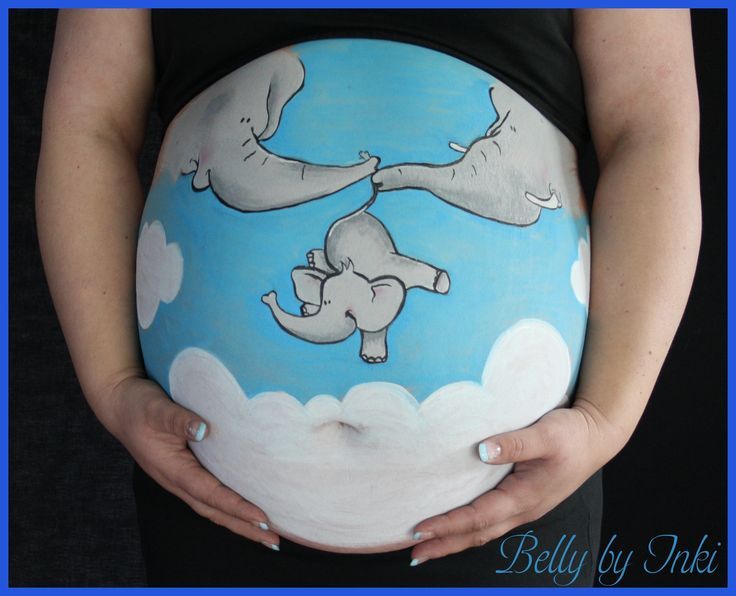 Belly painting et Moulage de ventre de grossesse 3D