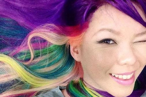 Rainbow hair