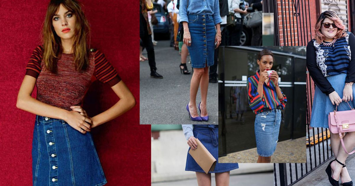 20 filles qui vont vous donner envie de porter une jupe en jean