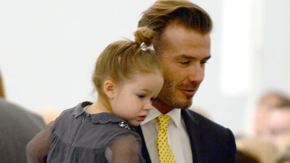 Harper Beckham joue les coiffeuses avec son papa David (Photo)