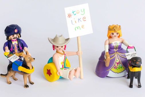 Playmobils com necessidades especiais