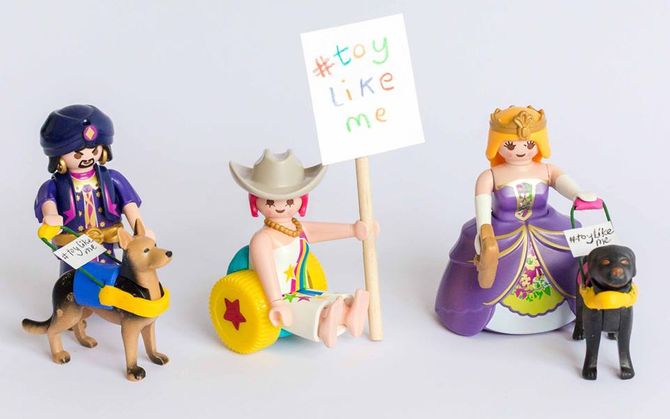 Playmobils com necessidades especiais