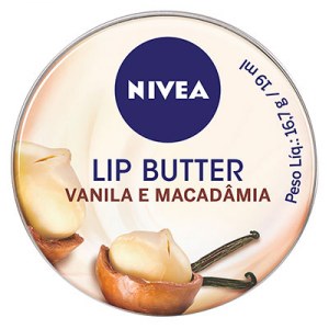 Manteiga labial Vanila e Macadâmia Nivea, R$ 15