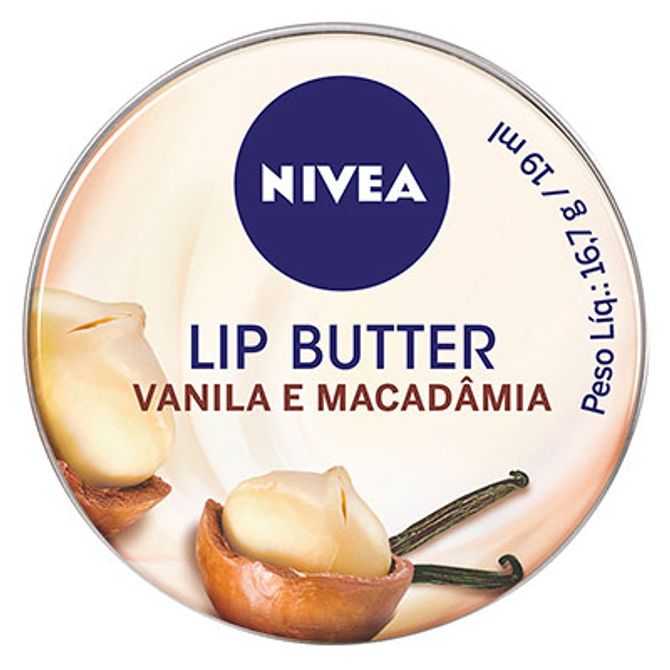 Manteiga labial Vanila e Macadâmia Nivea, R$ 15