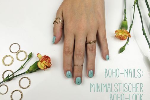 Boho-Nails: Minimalstischer Boho-Look