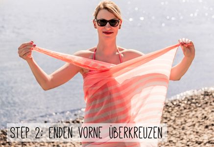 Strandtuch Binden Die Anleitung Fur 5 Outfits Aus Einem Pareo