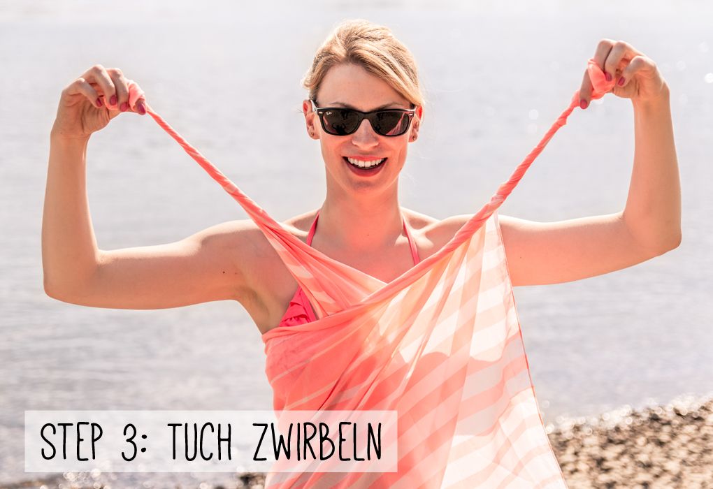 Tucher Binden Anleitung 5 Outfits Aus Einem Tuch