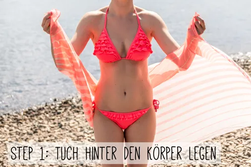 Tücher binden: Einfaches Strandkleid