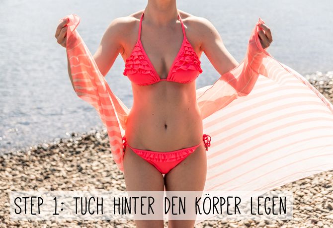 Tücher binden: Einfaches Strandkleid