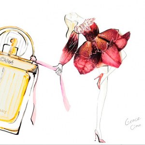 Ilustrações com flores
