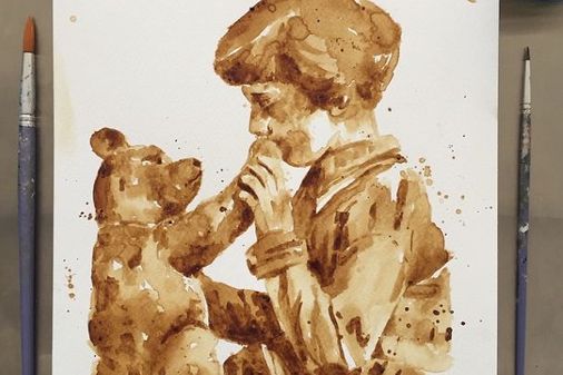 Ilustrações com café