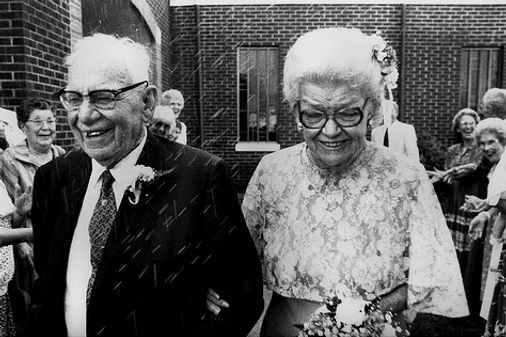 Abuelos recien casados