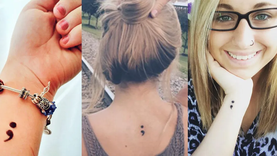 This Semicolon Tattoo Is Breaking Down Mental Health Stigma And It's Beautiful
