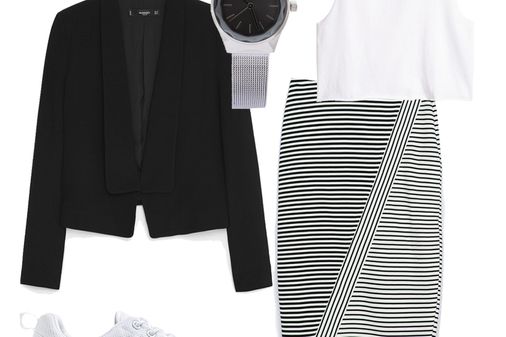 Weiße Sneaker kombinieren: Büro-Look