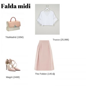 Con falda midi
