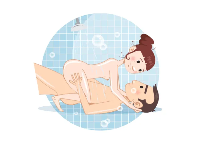 Posições de sexo no chuveiro