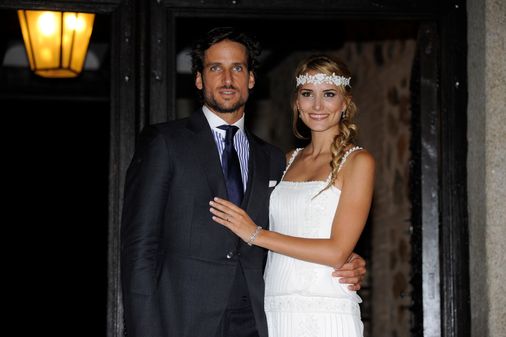 Alba Carrillo y Feliciano López