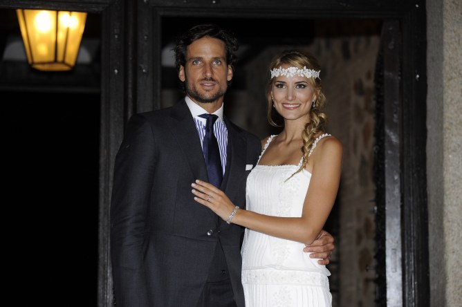 Alba Carrillo y Feliciano López