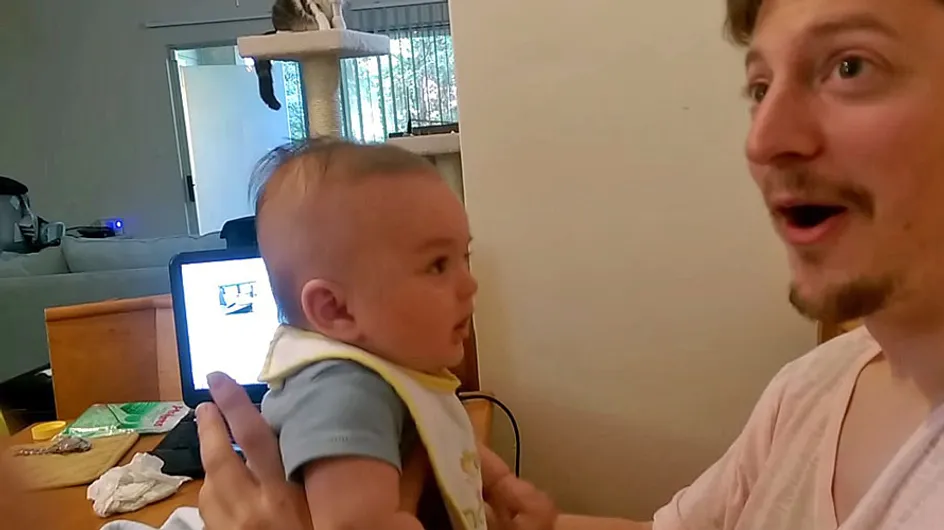 [Vídeo] Un bebé de solo tres meses sorprende a su padre diciendo "te quiero" por primera vez