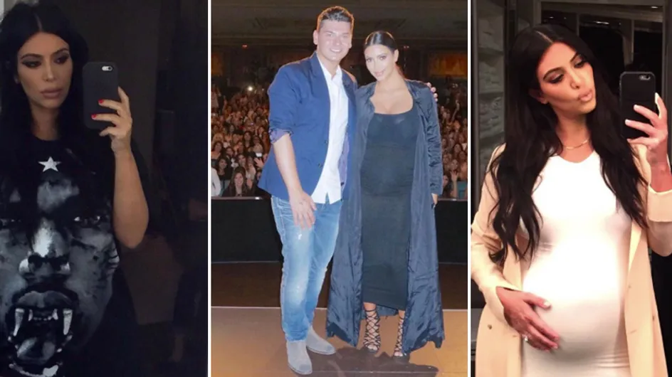 Kim Kardashian, forme sempre più over: le prime foto dell'ereditiera con il pancione!