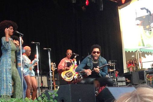 El descuido de Lenny Kravitz