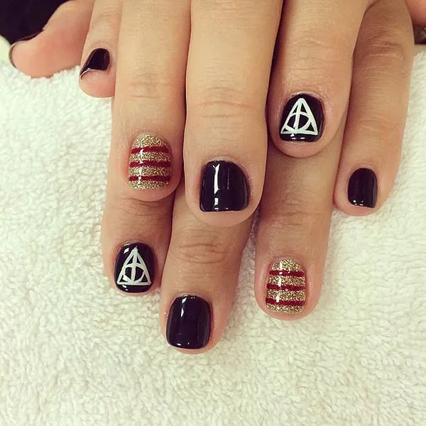 Harry Potter Nail stamping plate, nail art-how to use below-FREE STAMPER  $45+ | eBay