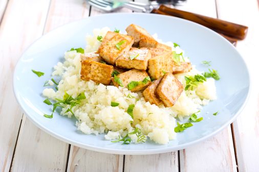 Tofu y coliflor