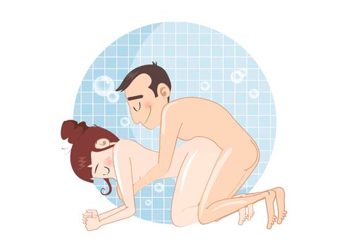 Der dusche in stellungen sex Sex in