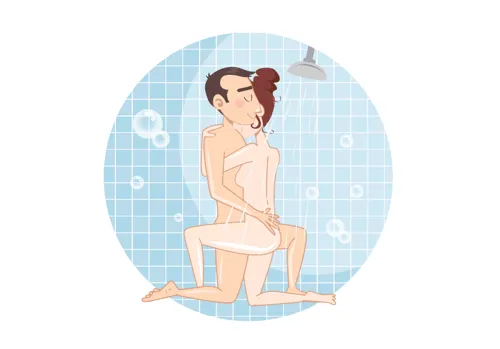 Sexstellungen in der dusche