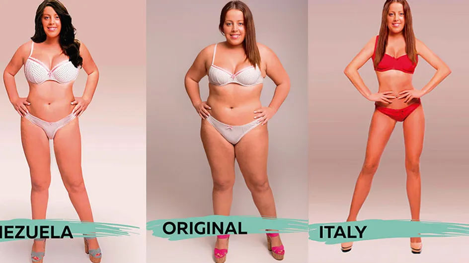 This Woman's Body Was Photoshopped 18 Times To Meet Different Beauty Ideals Around The World