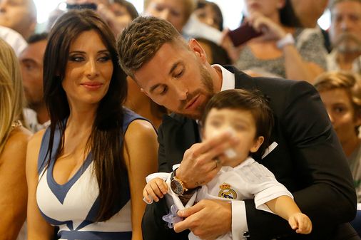 Sergio Ramos, Pilar Rubio y su hijo
