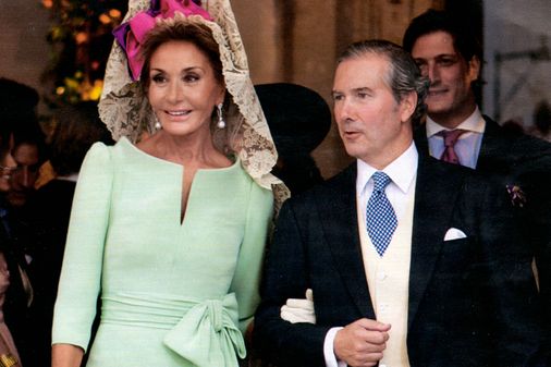 Naty Abascal en la boda de su hijo