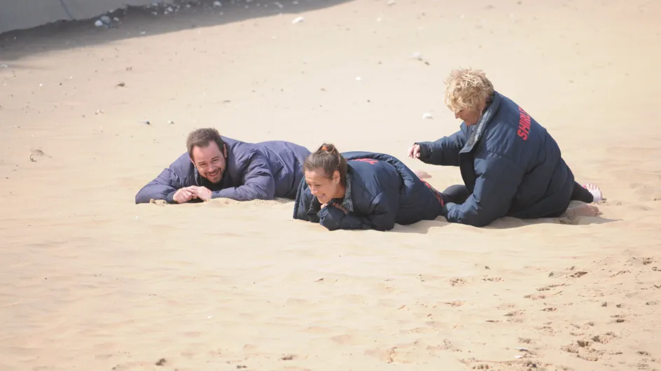 Eastenders 3/09 - A determined Tina, Mick and Shirley arrive at the Caravan Park