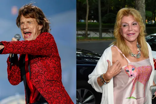 Tienen 72. Mick Jagger y la Baronesa Thyssen.