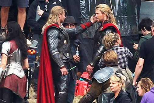 Chris Hemsworth y su doble
