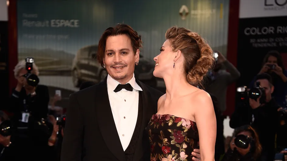 Johnny Depp et Amber Heard plus amoureux que jamais à la Mostra de Venise (Photos)