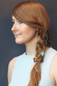 Penteados com acessórios boho