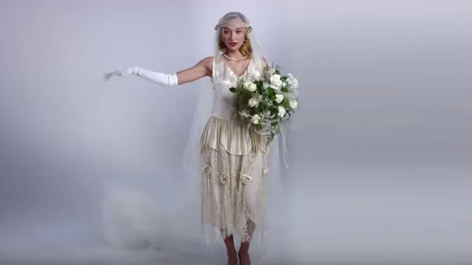 100 ans de robes de mariée en vidéo