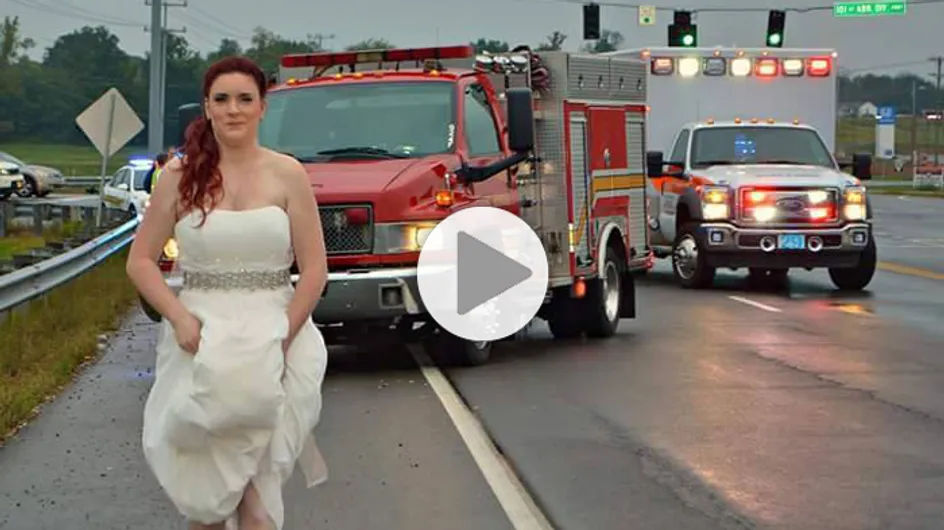 Elle quitte son propre mariage pour secourir des membres de sa famille (Vidéo)