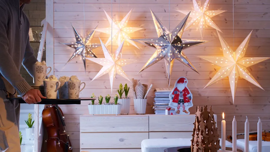 Más de 40 ideas de decoraciones con luces de Navidad