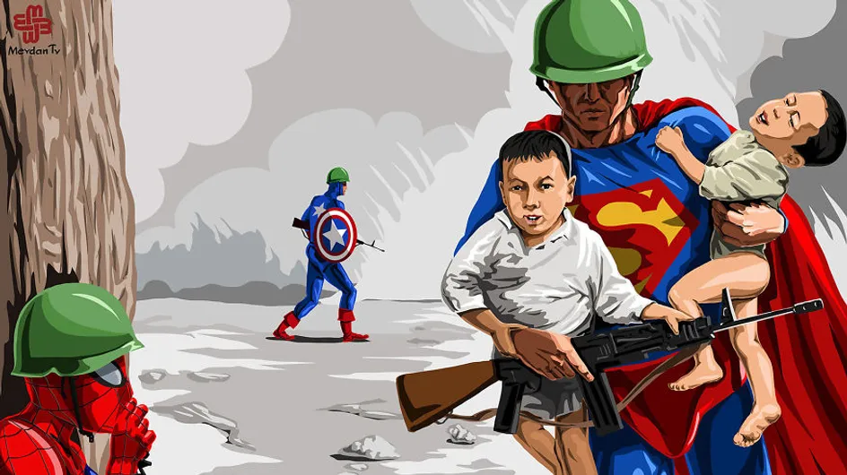 Imágenes de niños en la guerra: realidad vs ficción