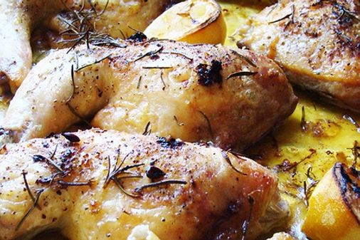 Pollo al horno con especias