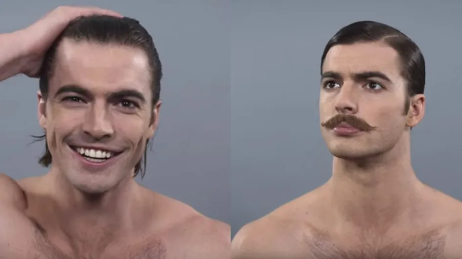 Watch 100 Years Of Male Beauty Trends In Two Minutes