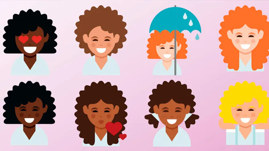 Emojis de garotas com cabelos cacheados: até que enfim!