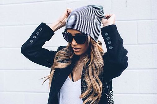 Winterfrisuren: lange Haare