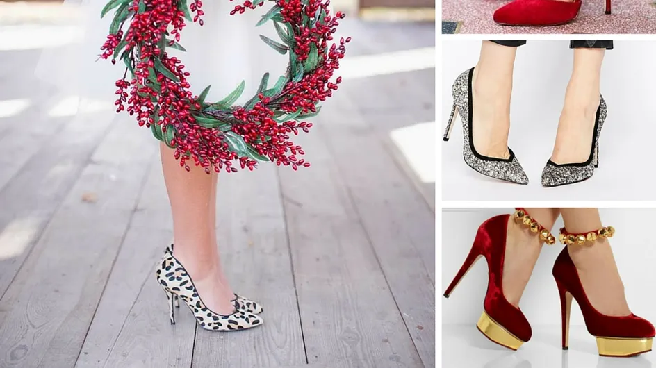 Qui oserait porter ces escarpins 100% Noël repérés sur Pinterest ?