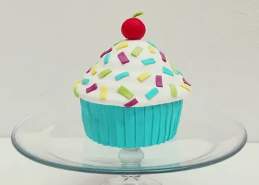 financiero intervalo Preceder Receta de tarta en forma de cupcake