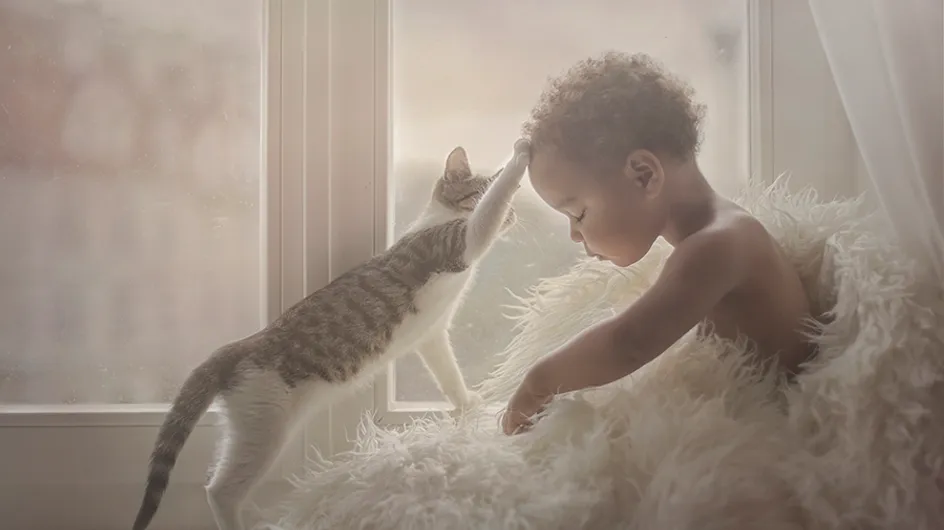 Les plus belles photos d'enfants avec des animaux